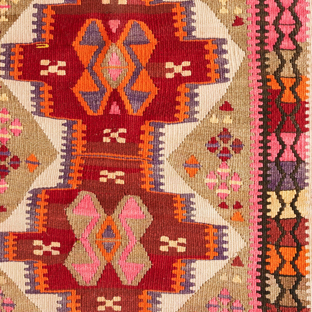 
                  
                    'Beatrix' Small Turkish Vintage Kilim Rug - 3'1" x 5'2" - Canary Lane - Curated Textiles
                  
                