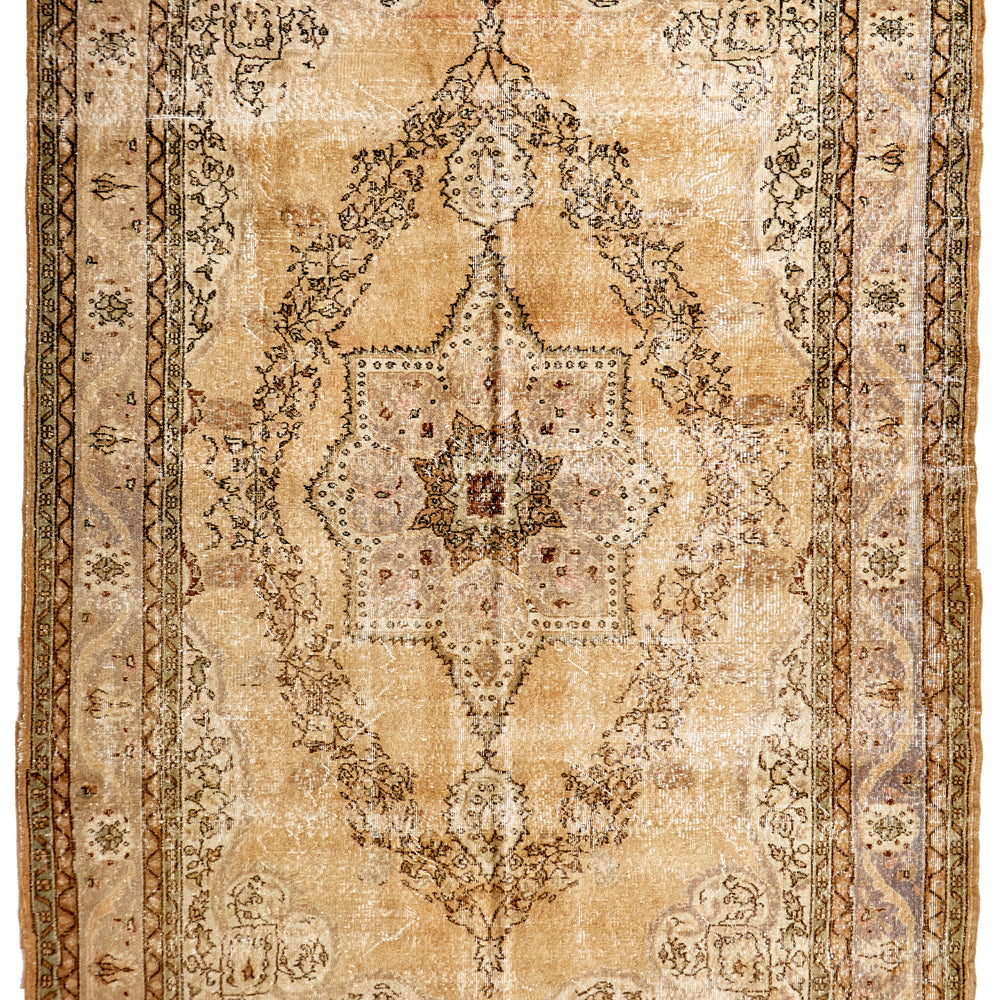 'Lotus' Vintage Persian Rug - 7'6" x 11'3" - Canary Lane - Curated Textiles