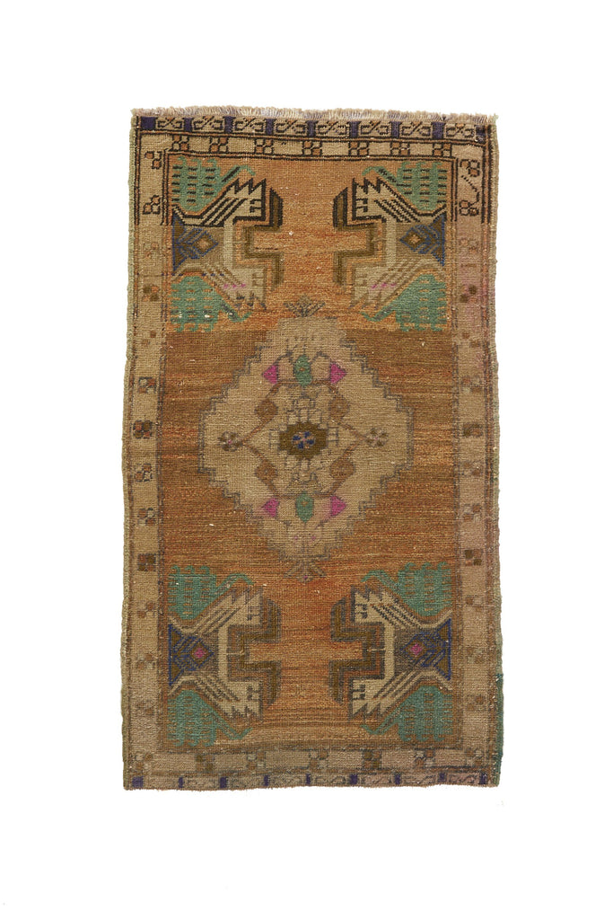 No. 644 Mini Rug -  1'8" x 3'2" - Canary Lane - Curated Textiles