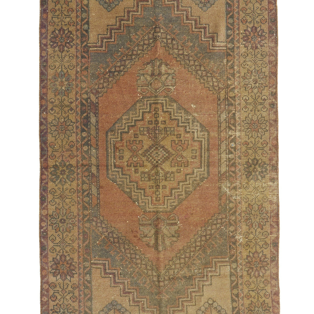 
                  
                    'Breezy' Distressed Vintage Oushak Area Rug - 3'6'' x 6'6'' - Canary Lane - Curated Textiles
                  
                