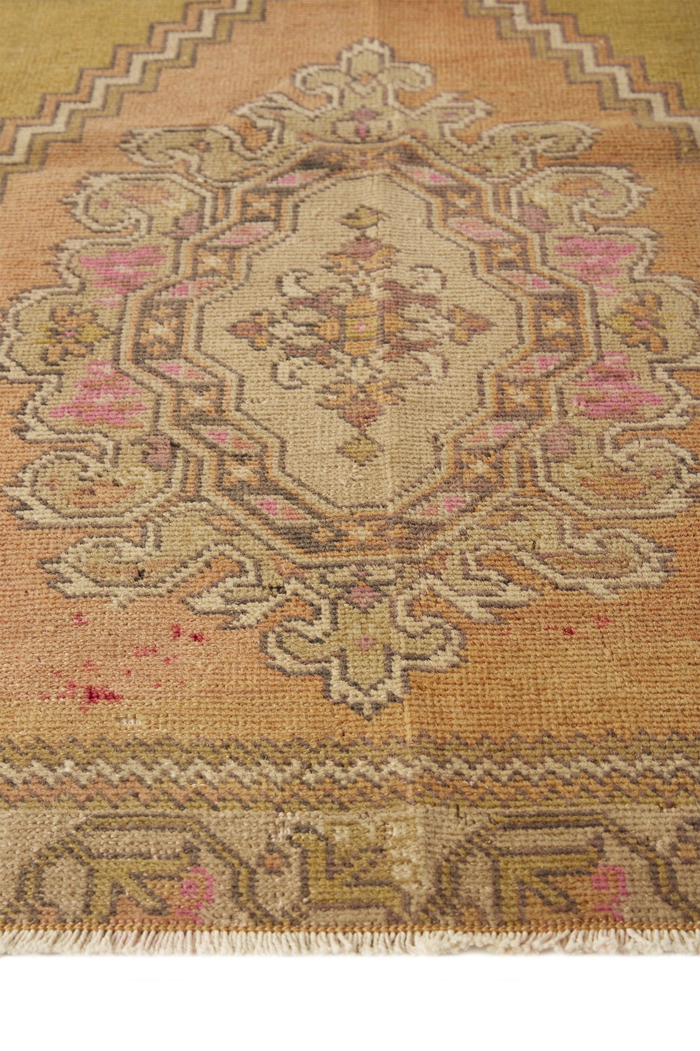 
                  
                    'Sage' Vintage Turkish Accent Rug - 2'10'' x 4'4'' - Canary Lane - Curated Textiles
                  
                