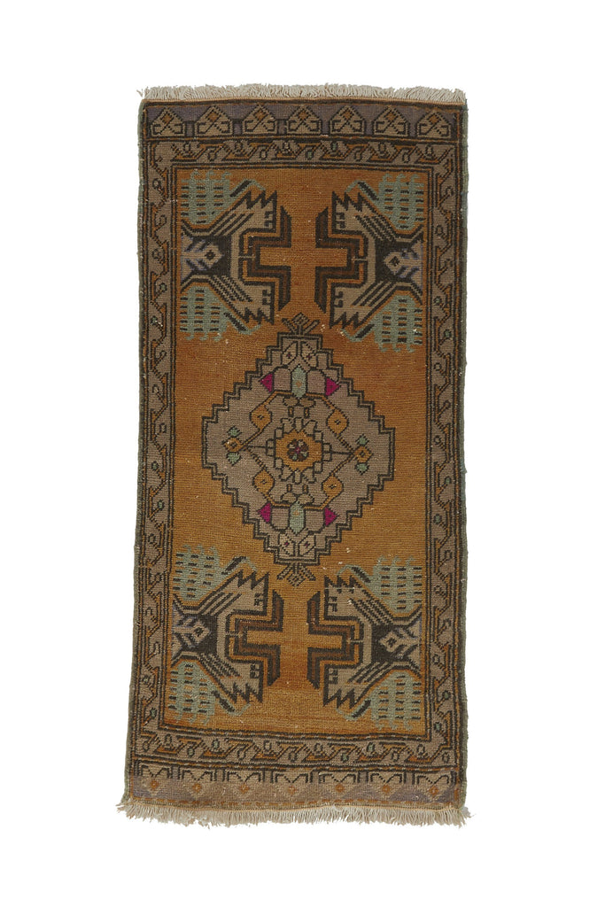 No. 781 Mini Rug - 1'8" x 3'9" - Canary Lane - Curated Textiles