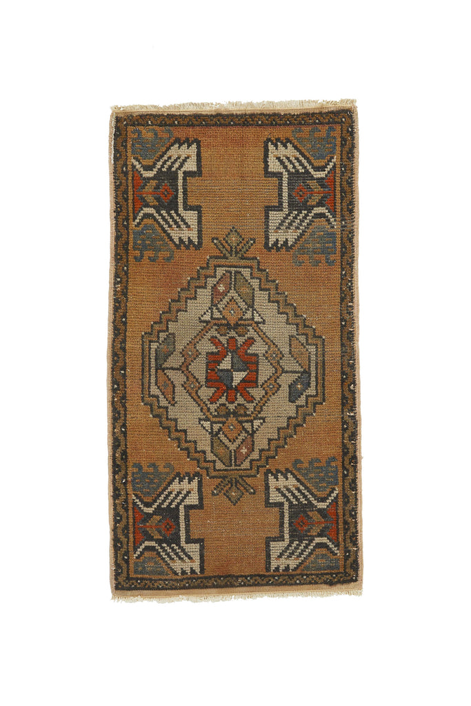 No. 784 Mini Rug - 1'8" x 3'4" - Canary Lane - Curated Textiles