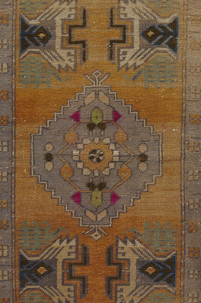 No. 785 Mini Rug - 1'10" x 3'7" - Canary Lane - Curated Textiles