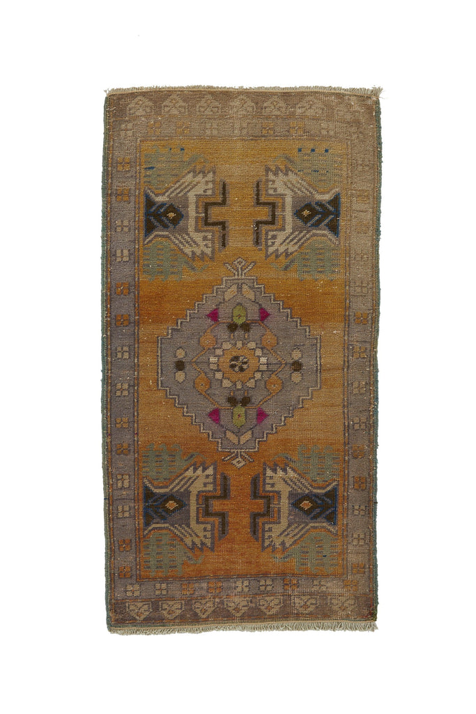 No. 785 Mini Rug - 1'10" x 3'7" - Canary Lane - Curated Textiles
