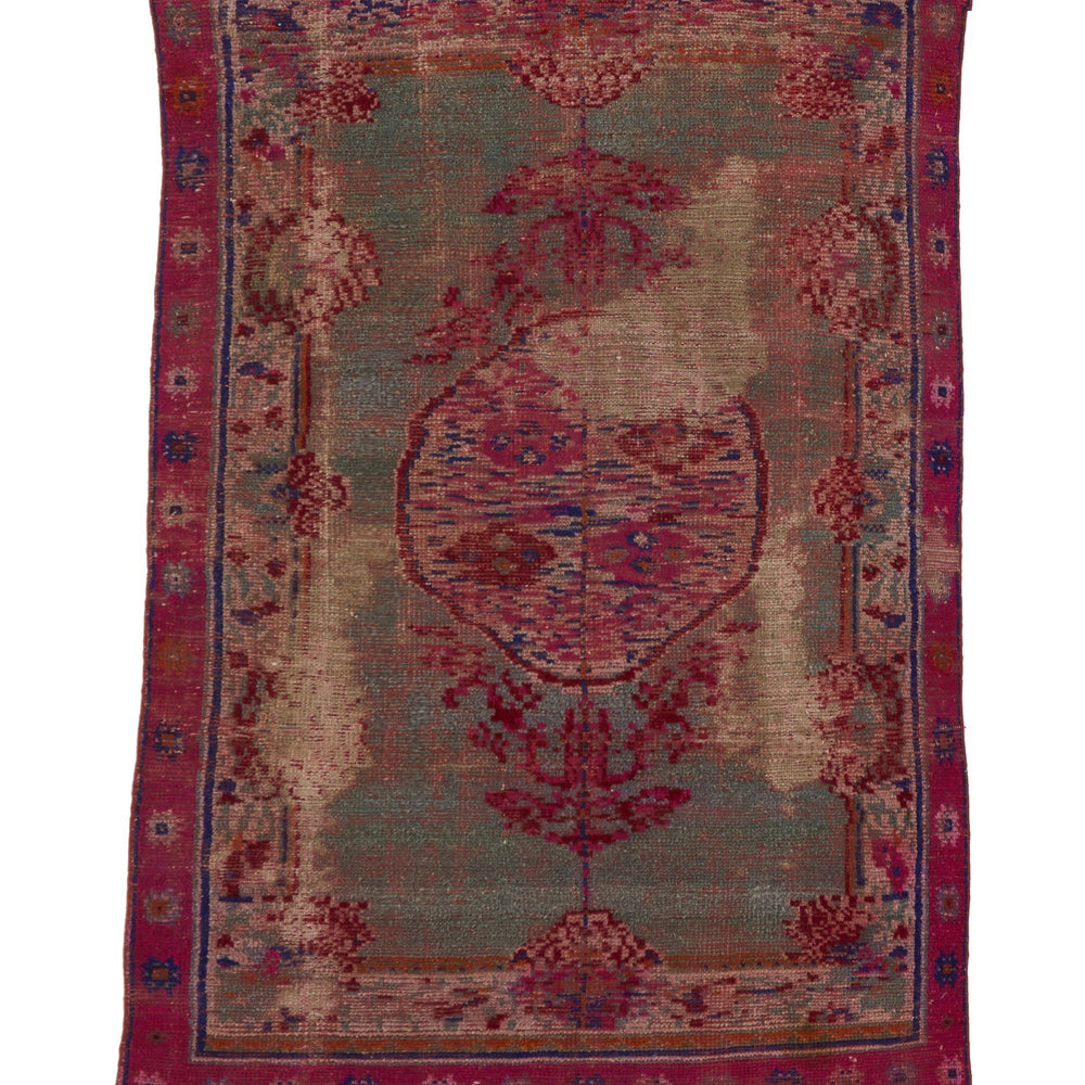 
                  
                    'Gobi' Distressed Vintage Turkish Rug- 4'6" x 6'9" - Canary Lane - Curated Textiles
                  
                