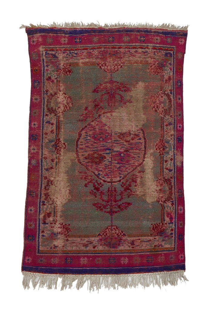 'Gobi' Distressed Vintage Turkish Rug- 4'6" x 6'9" - Canary Lane - Curated Textiles