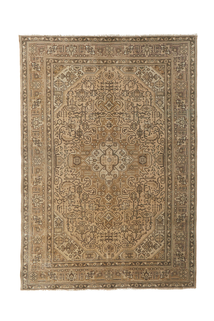 'Lily' Vintage Persian Rug - 6'6" x 9'4" - Canary Lane - Curated Textiles