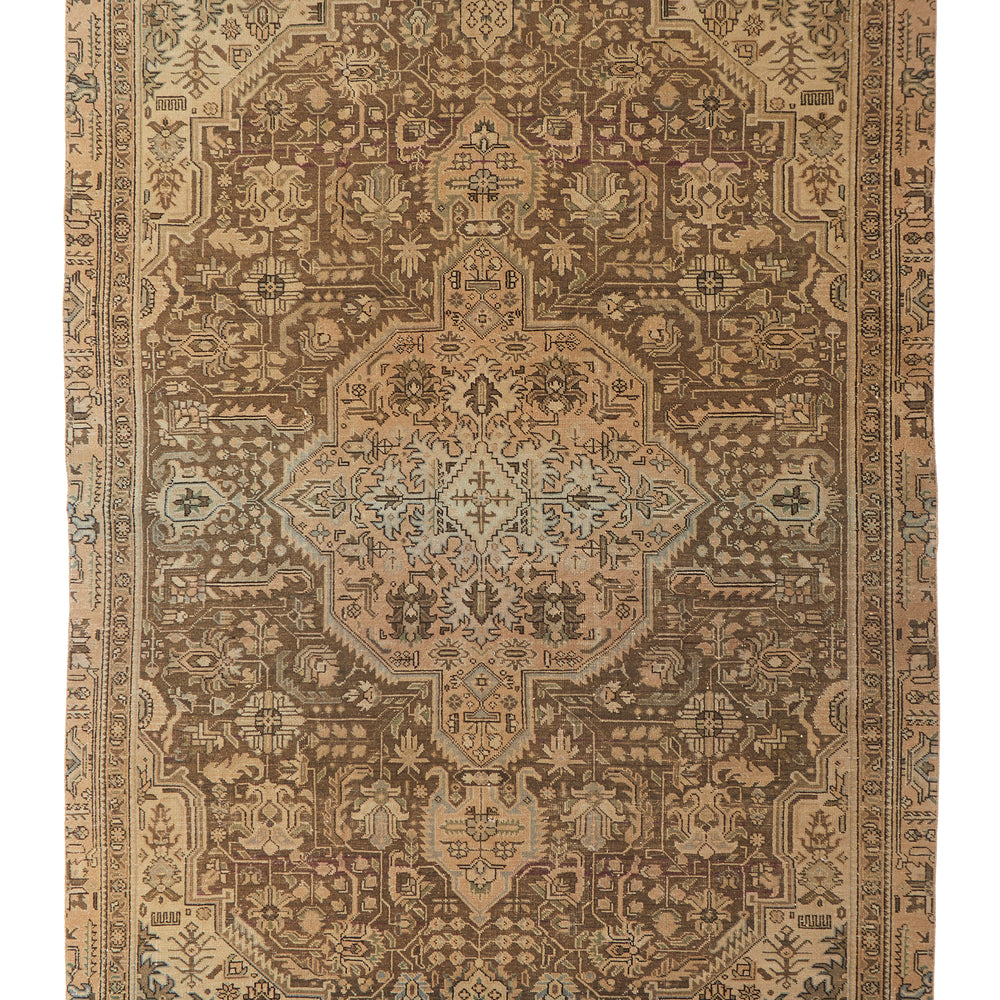 'Terra' Vintage Persian Rug - 6'10" x 9'8" - Canary Lane - Curated Textiles