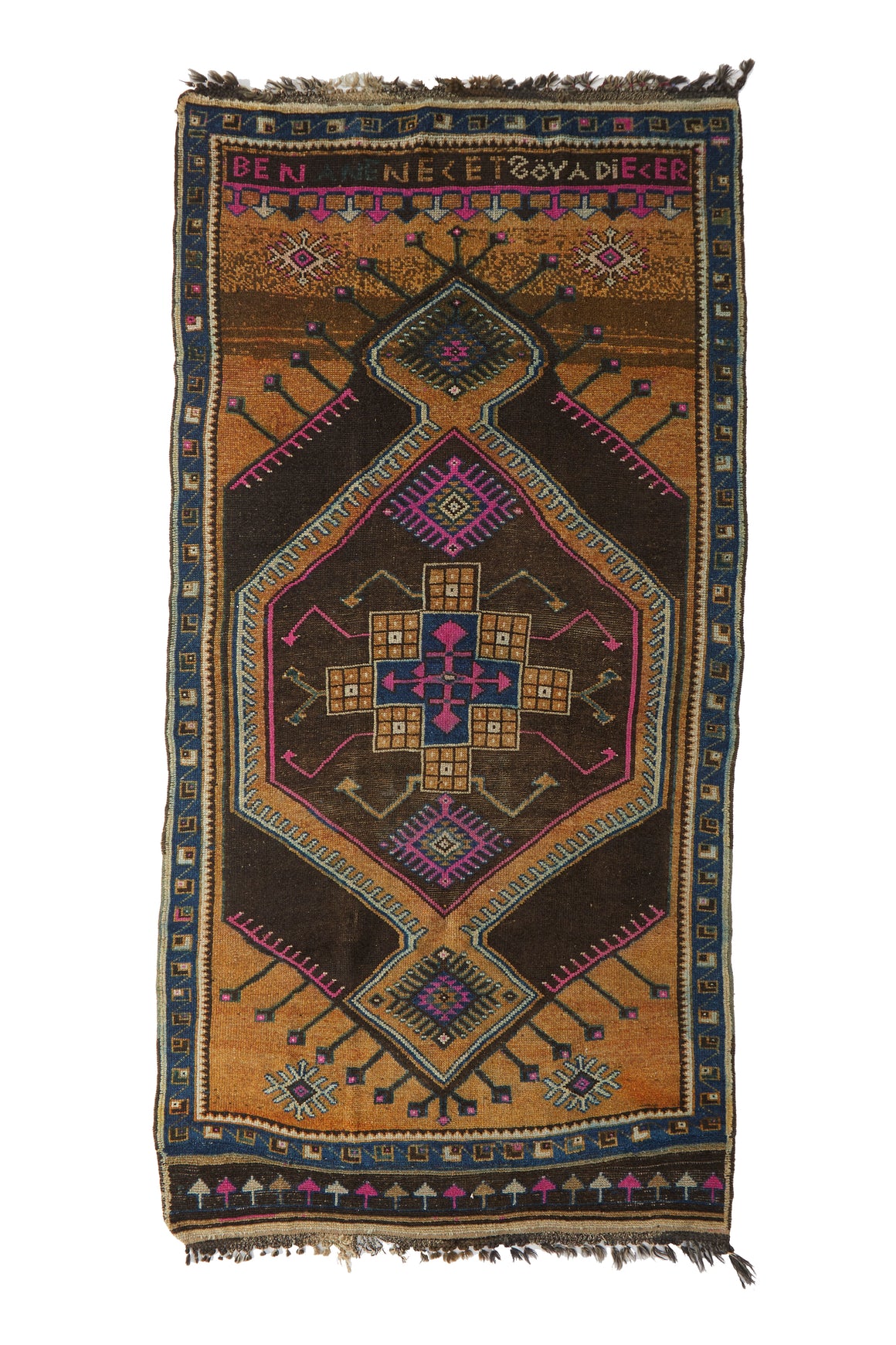 'Leo' Turkish Vintage Area Rug - 5'9" x 11'8" - Canary Lane - Curated Textiles