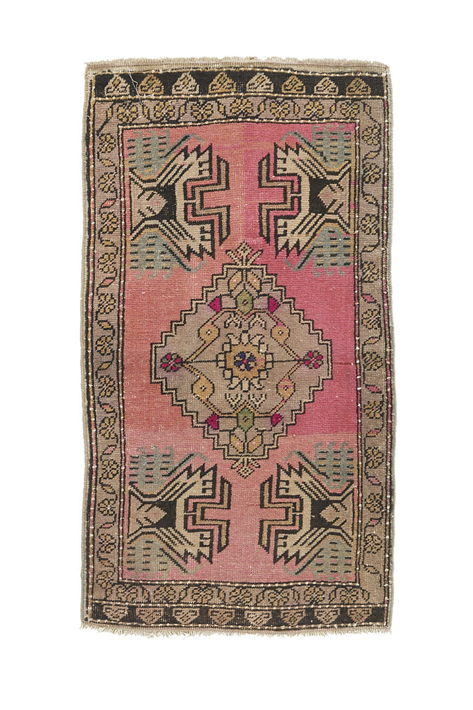 No. 945 Mini Rug - 1'10" x 3'4" - Canary Lane - Curated Textiles