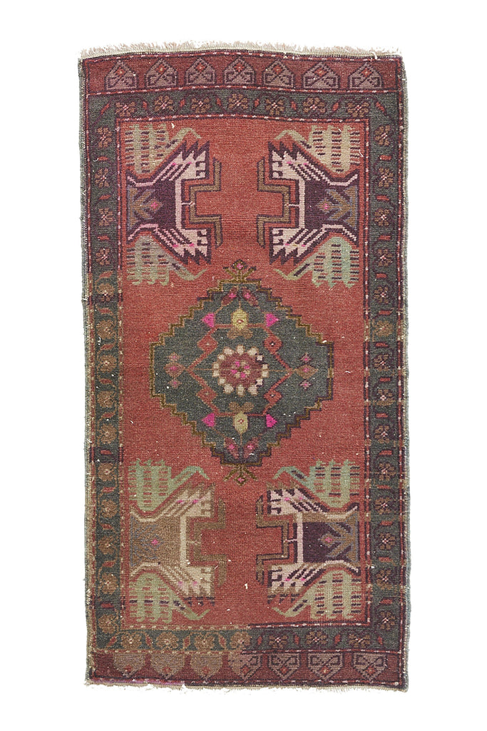 No. 955 Petite Rug - 1'9" x 3'7" - Canary Lane - Curated Textiles