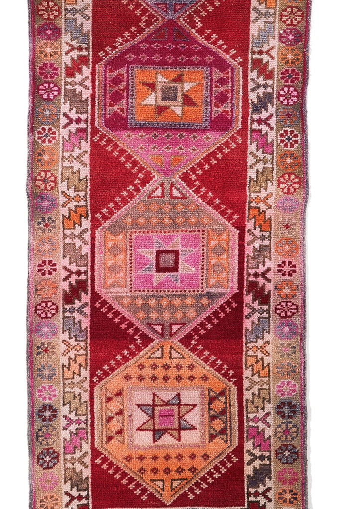 'Star Dazed' Turkish Runner Rug - 2'11'' x 11'3'' - Canary Lane - Curated Textiles