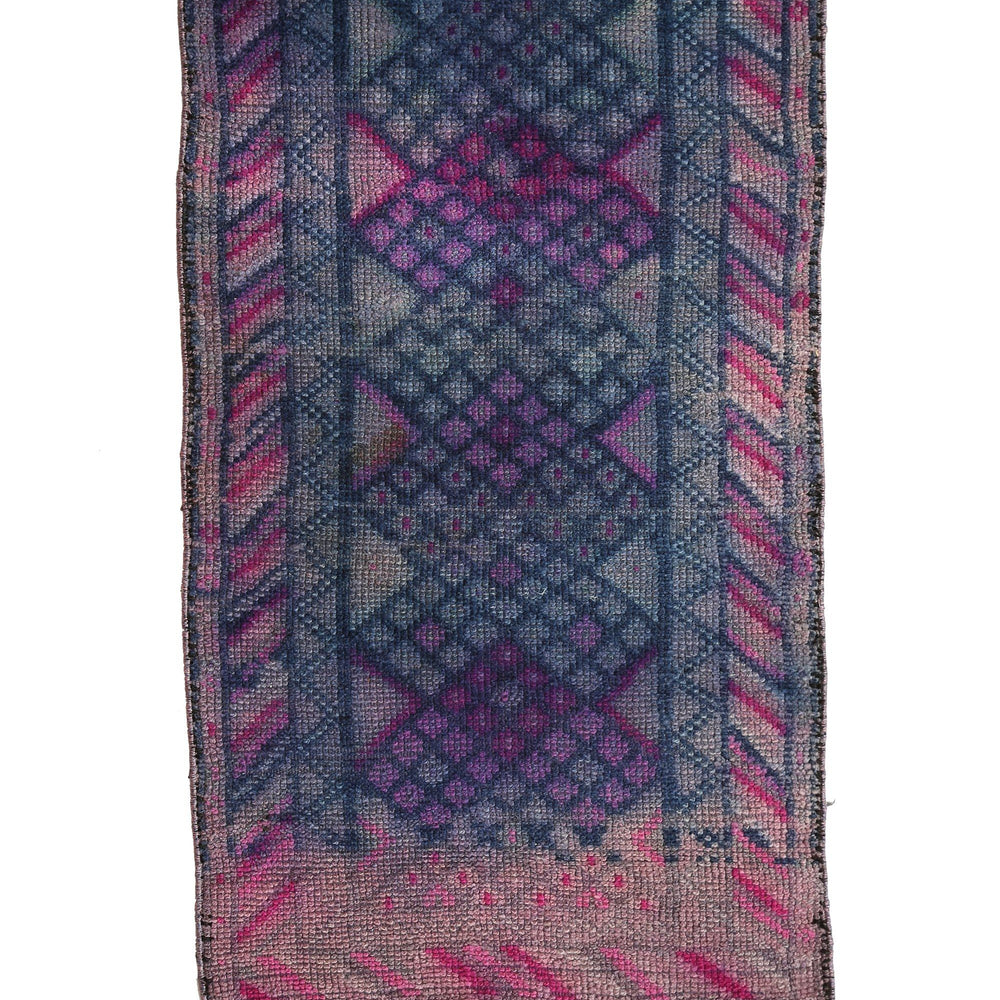 'Bluebell' Tribal Distressed Rug - Canary Lane - Curated Textiles