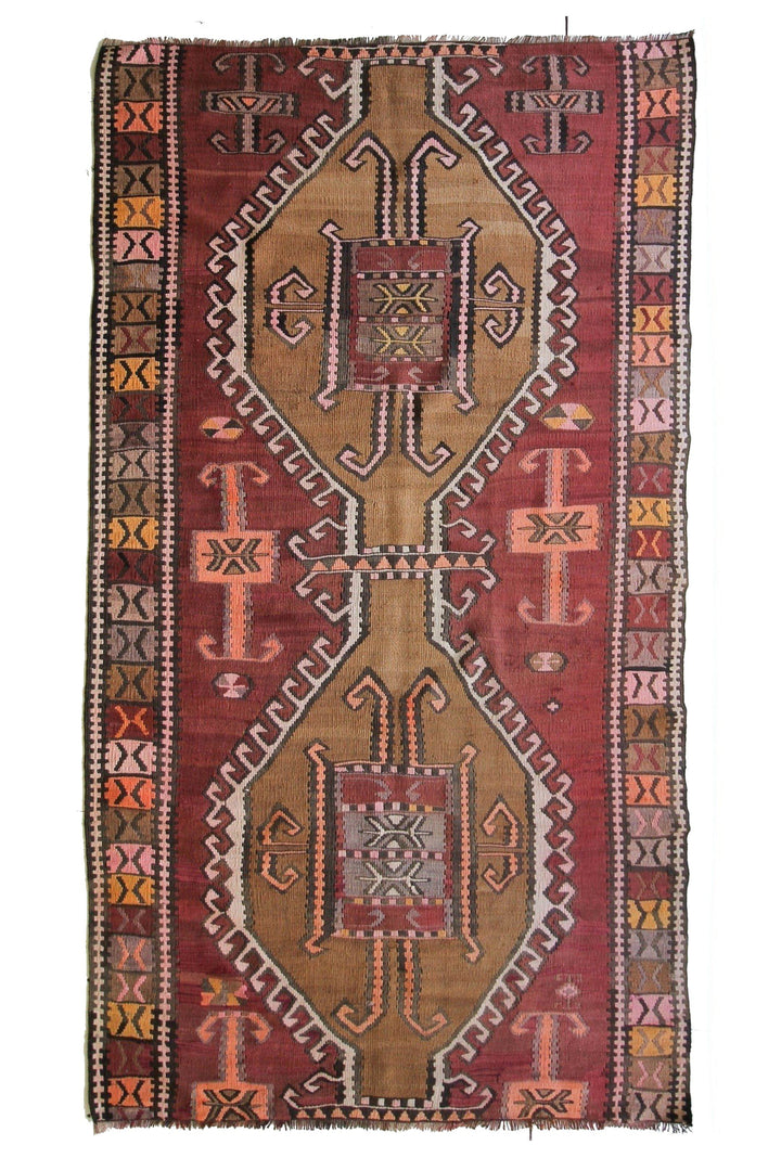 'Lilah' Vintage Kilim - 4'3" x 7'6" - Canary Lane - Curated Textiles