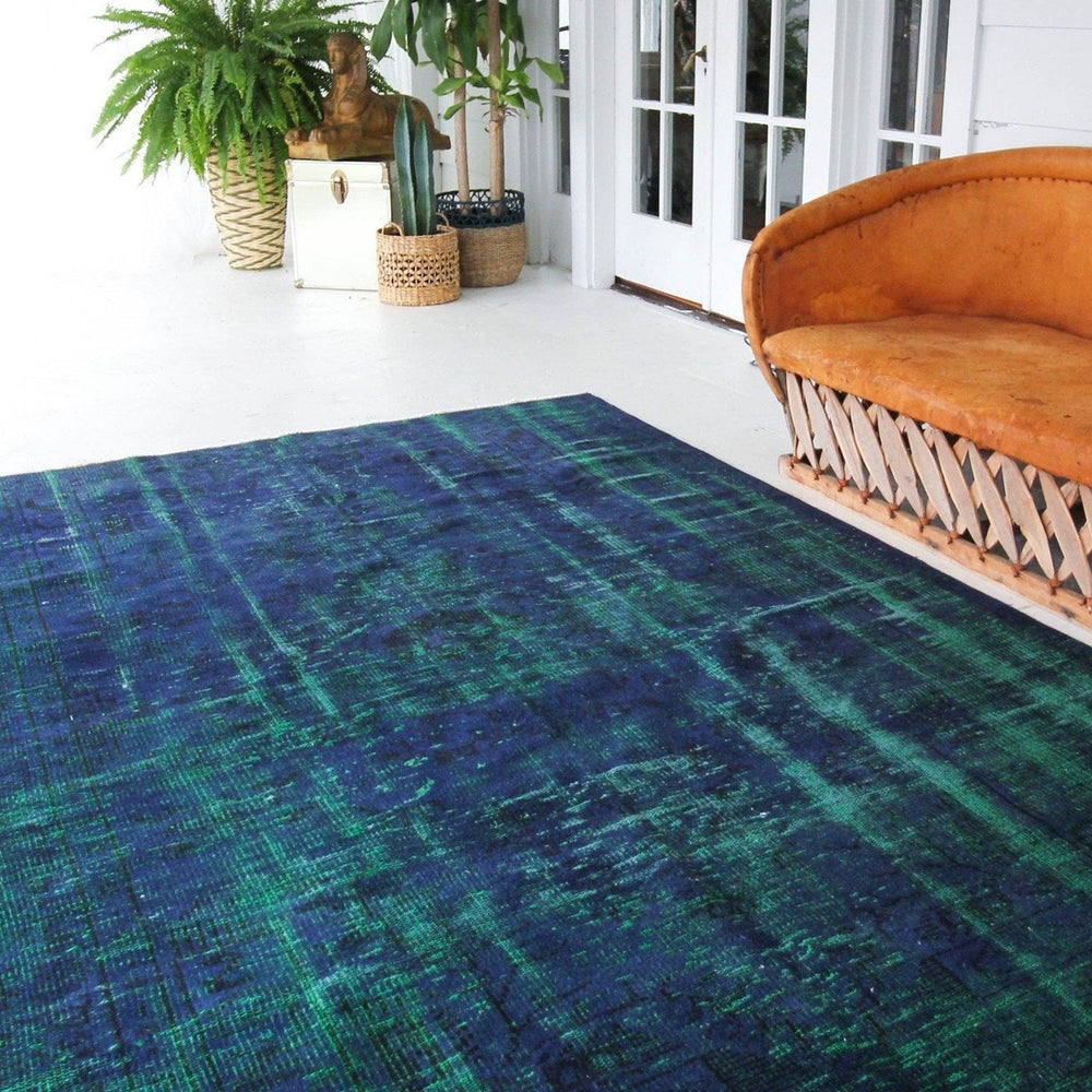 
                  
                    'Malachite' Vintage Rug - 5'10" x 9' - Canary Lane - Curated Textiles
                  
                