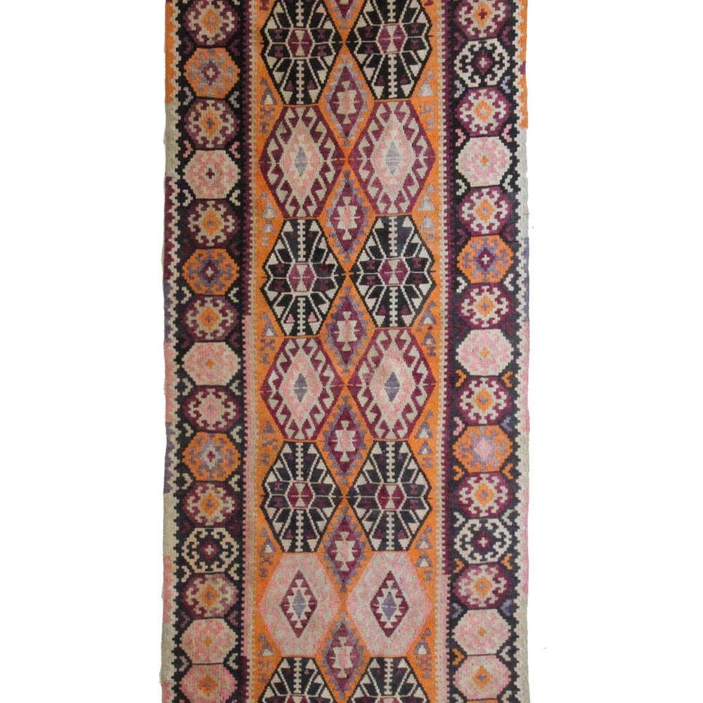 'Margo' Vintage Kilim - 3'9" x 9'8" - Canary Lane - Curated Textiles