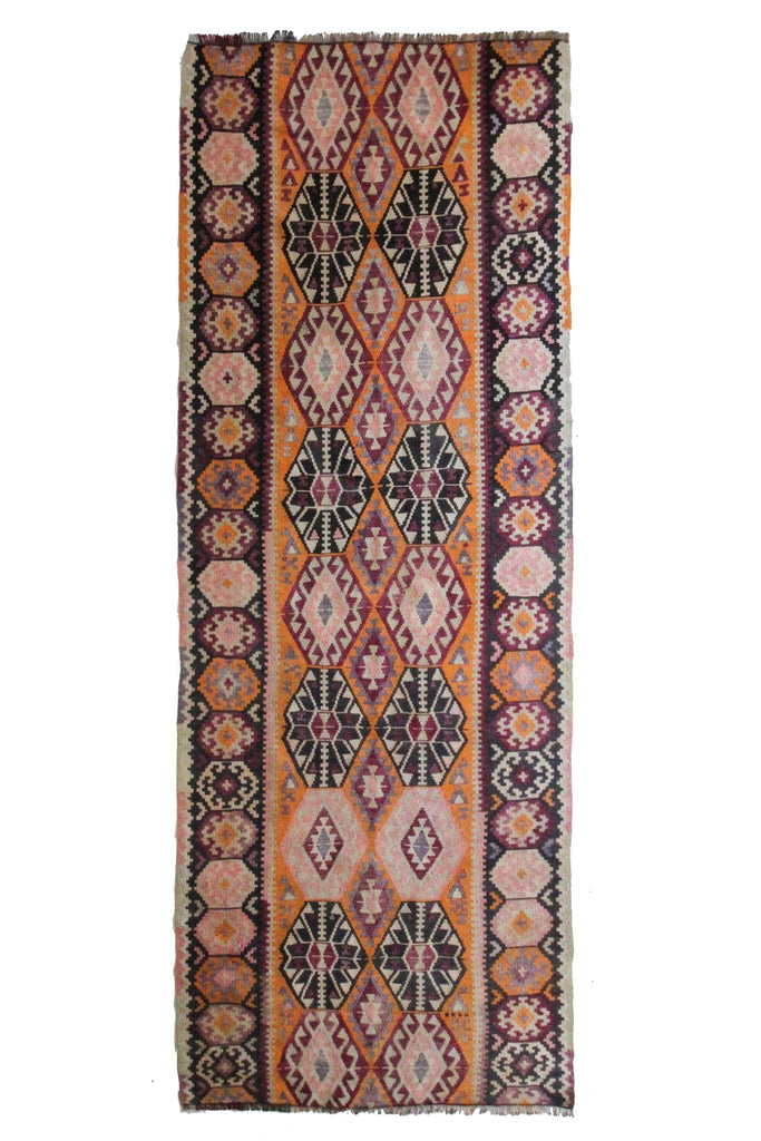 'Margo' Vintage Kilim - 3'9" x 9'8" - Canary Lane - Curated Textiles