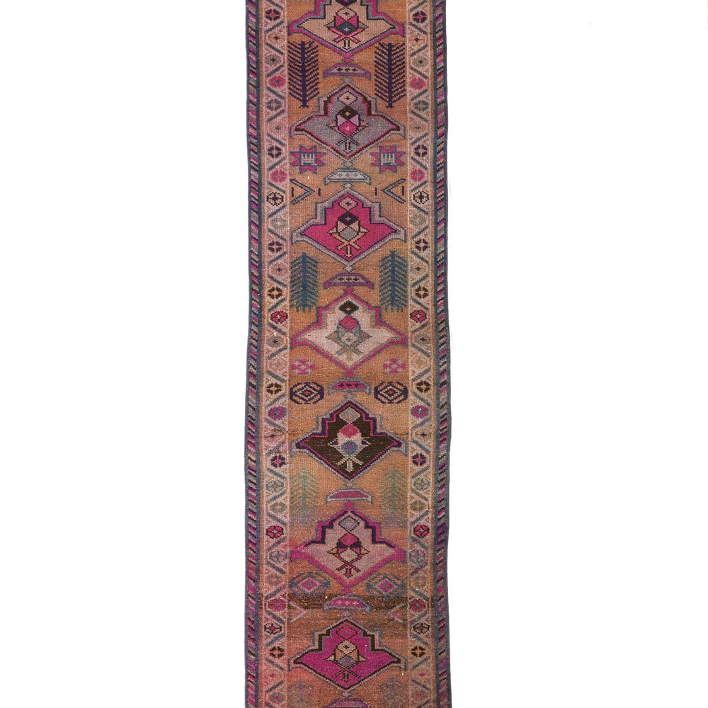'Stardust' Vintage Turkish Runner - 2'6'' x 12'10'' - Canary Lane - Curated Textiles